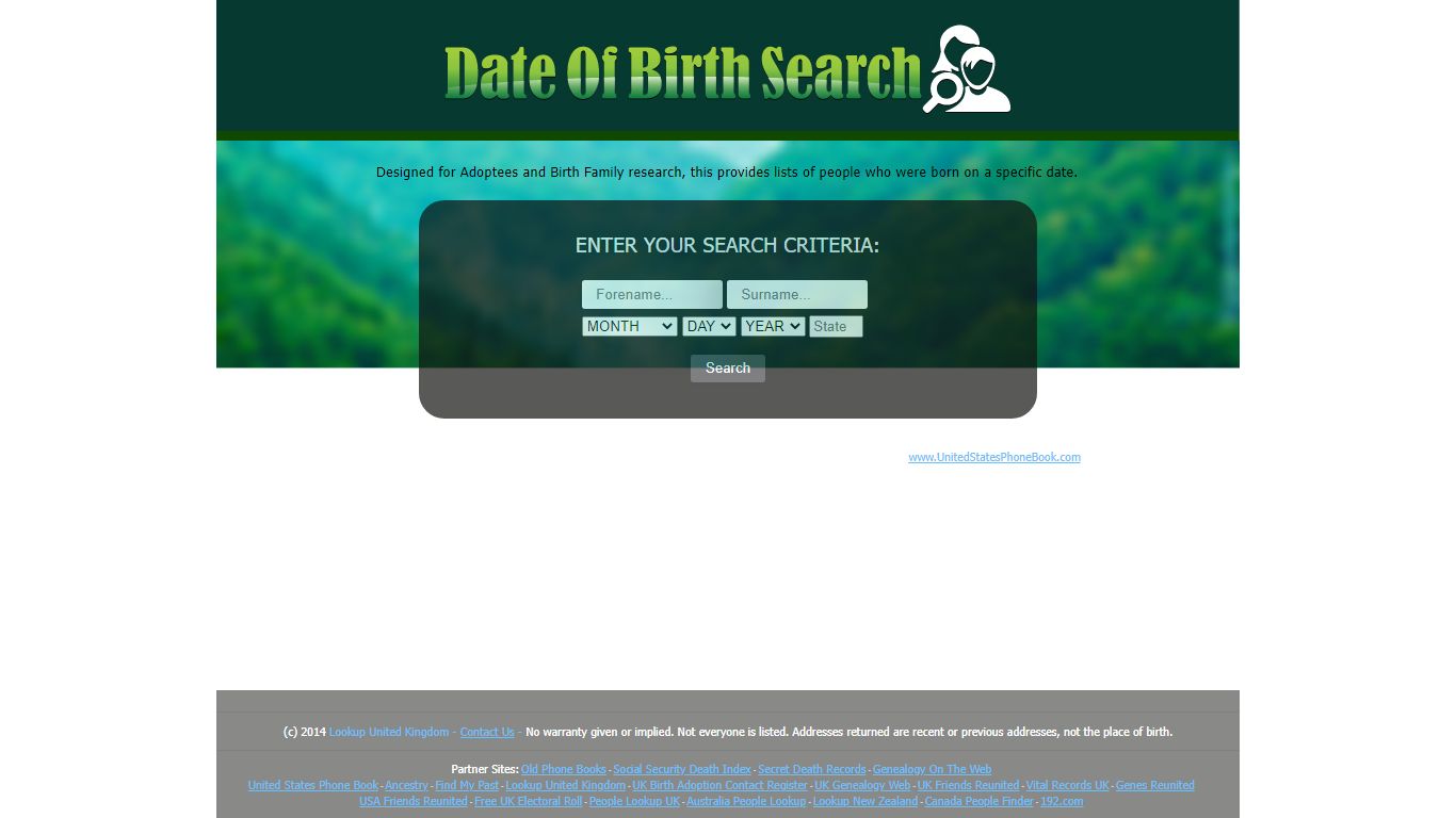 DateOfBirthList.com - DateOfBirthSearch.com - Date of Birth List Search ...